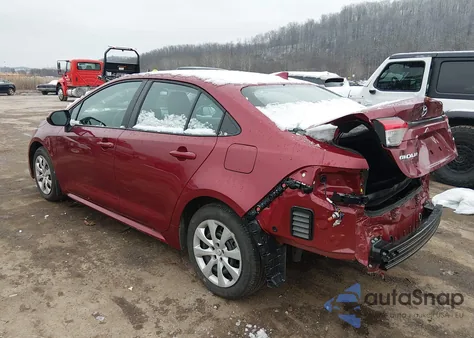 2025 Toyota Corolla Le z USA, uszkodzony, nr VIN 5YFB4MDE9SP359446